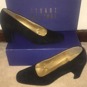 Stuart Weitzman black block heels